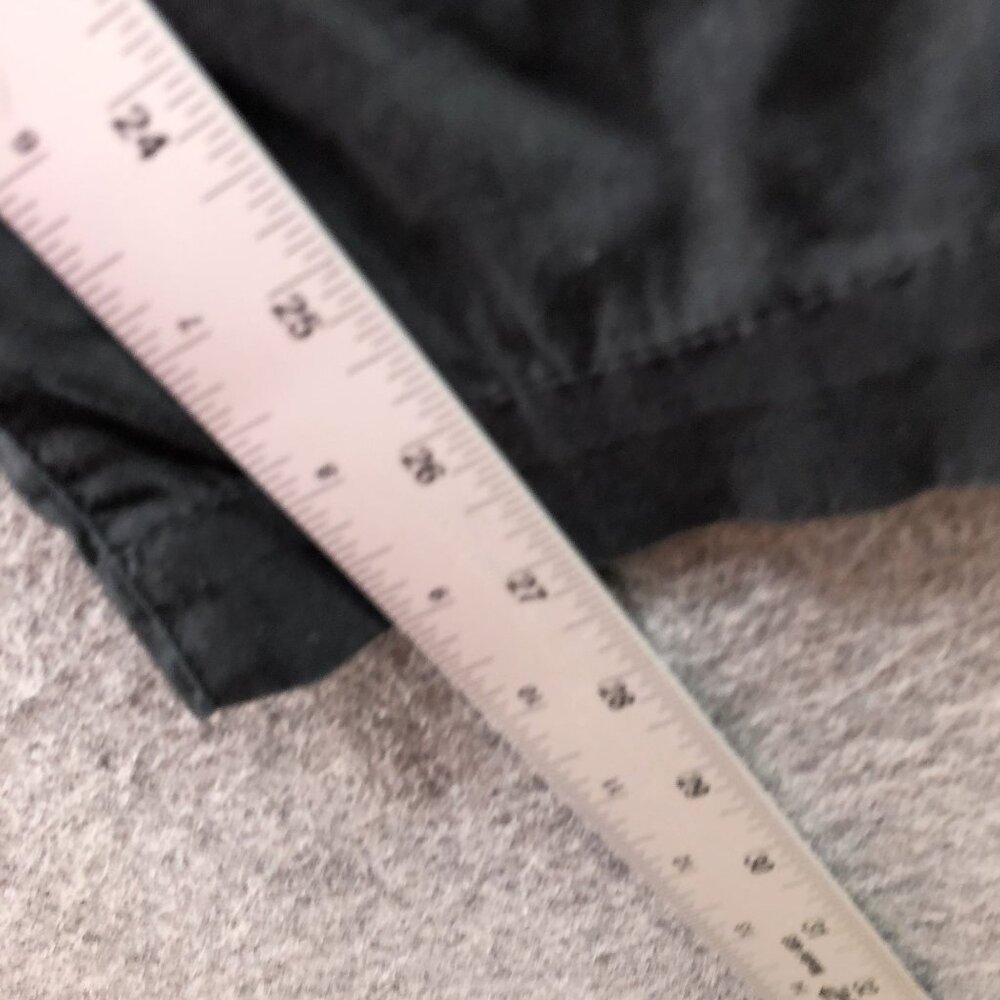 Gap Off Duty Khaki Pants Womens XS Black Relaxed Easy Pull On High Rise - Picture 7 of 9
